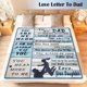 thumbnail image 4 of LHSHID Gifts for Dad Blanket for Dad Gifts Dad Birthday Gifts Christmas Gi fts for Dad from Daughter Presents for dad Dad Blanket Super Soft Flannel Throw Blanket 40"x50", 4 of 6