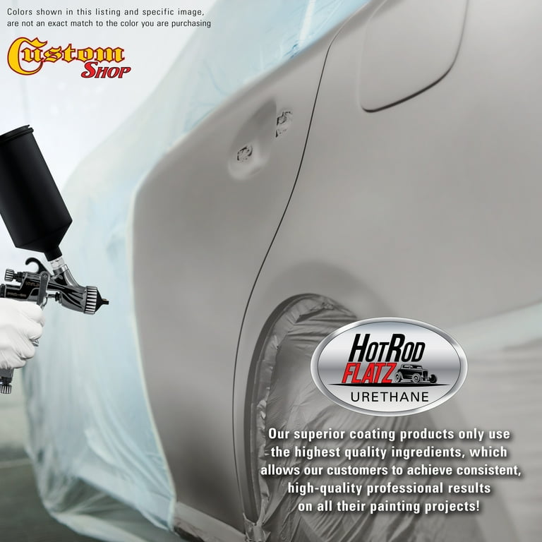 Argent Wheel Silver Sheen (Satin) - Hot Rod Flatz Flat Matte Satin Urethane  Auto Paint - Paint Quart Only - Professional Low Sheen Automotive, Car