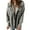 Grey, variant on EGNMCR Womens Plaid Shacket Jacket, Long Sleeve Button Down Fleece Hooded Jackets Women's Large Collar With Lace Up Waistband Leather Jacket With Patchwork Slim Fitting Long SleevedJacket Women Coat