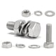 thumbnail image 4 of Tornillos de cabeza hexagonal de acero inoxidable 304, tuercas, arandelas planas, arandelas de seguridad, juegos de pernos hexagonales largos M3 M4 M5 M6 M8 M10 M12 M14 M16, 4 of 4