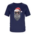 thumbnail image 4 of Tops para hombre, blusas y camisas de manga corta con cuello redondo para hombre, camiseta informal con cuello redondo y estampado para hombre, blusa de manga corta, blusa de poliéster para hombre, 4 of 4