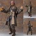thumbnail image 1 of SHFiguats Piratas del Caribe capitán Jack Sparrow CAPT TEAGUE figura de acción Anime modelo coleccionable juguete regalos de muñecas, 1 of 5