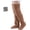 Light Brown, variant on Goose Down Knee Socks for Christmas, Long Fuzzy Thigh High Warm Plush Stockings with Sole Opening, Cozy Winter Leg Warmers for Women Indoor Outdoor Use