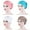 Watermolen Red,Sky Blue,Khaki,White, variant on Meidiya 4 Pieces Turban Hats for Women Soft Pre Tied Knot Fashion Pleated Turban Cap Beanie Headwrap Sleep Hat Fashion Women's Chemo Hat Cover