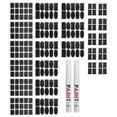 thumbnail image 2 of Blackboard Stickers, Kitchen Label Reusable Label Sticker Quick-drying Waterproof PVC Stickers Blackboard Label, 220pcs For Baskets Jars, 2 of 8