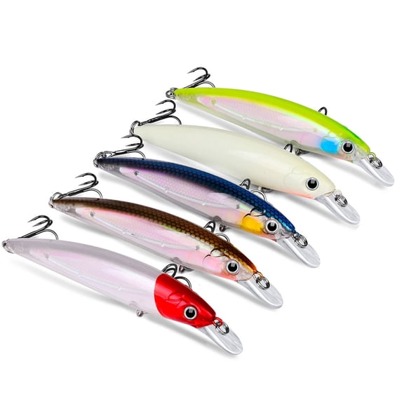 Minnow Fishing Lures Wobbler 7g/14g Glow Baits Trout Crankbaits