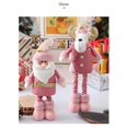 thumbnail image 3 of WJCA Standing Santa Claus Figure with Retractable Spring Legs, Festive Sequin Hat Holiday Decor for Home Tabletop, Snowman Design, 3 of 6