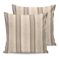 thumbnail image 7 of Outdoor Throw Pillow Cover Ethnic Tribal Geometric Line Stripe Art Waterproof Cushion Covers 2 Pack Retro Abstract Flower Wooden Pillow Cases Home Decoration for Patio Garden Couch Sofa, 7 of 7