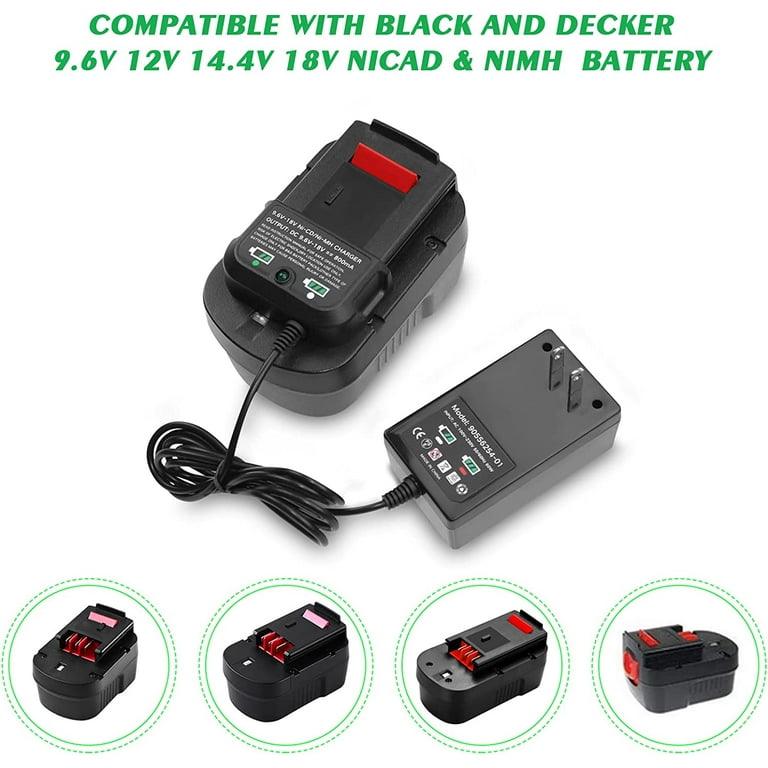 2 Pack 12V 3.6Ah Battery Charger for Black Decker Power Tools A1712 FS120B FSB12 HPB12 A12 A12 XJ A12EX FS120B