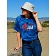thumbnail image 2 of 4Th July Stripes Flag Tie Dye Crystal Women -Image by Shutterstock, Female Small, 2 of 4