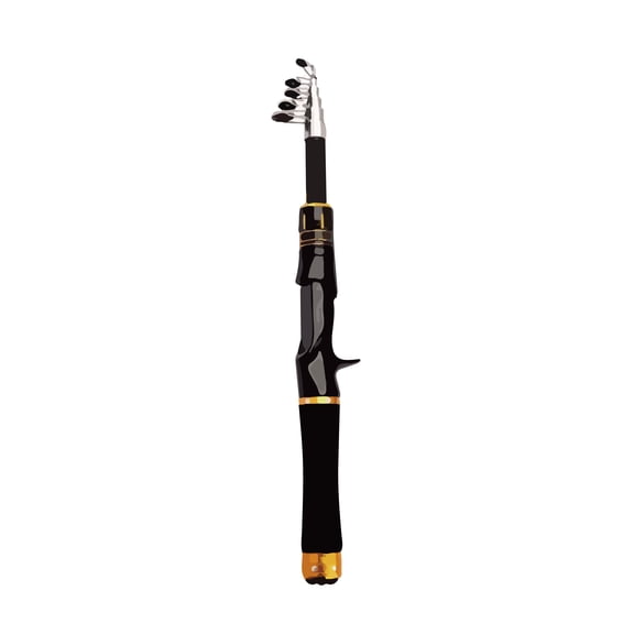 CyberStan Fishing rods,Fishing Pole Combo Set,2.1m/6.89ft  Carbon Fiber Telescopic Fishing Rods Sea Saltwater Freshwater Kit Fishing