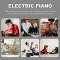 thumbnail image 3 of WHAMVOX Foldable Piano Keys Foldable Piano Black 1Pcs Family Teaching, 3 of 8