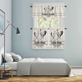 thumbnail image 6 of Farmhouse Chicken Kitchen Curtains Valances and Tiers Set of 3 Farm Home Vintage Animal Tier Curtains and Valance with Rod Pocket for Small Windows, 27.5"x36", 6 of 9