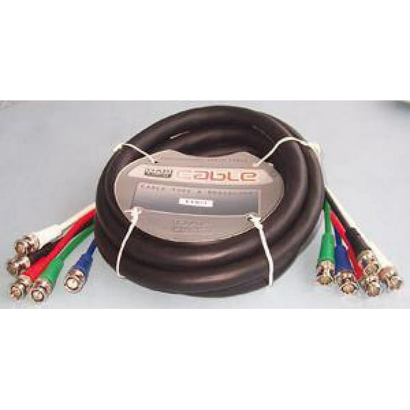 RARAION - BNC Male x5 to BNC Male x5 RGB Video Lead / Loom, 1.5m 75 Ohm