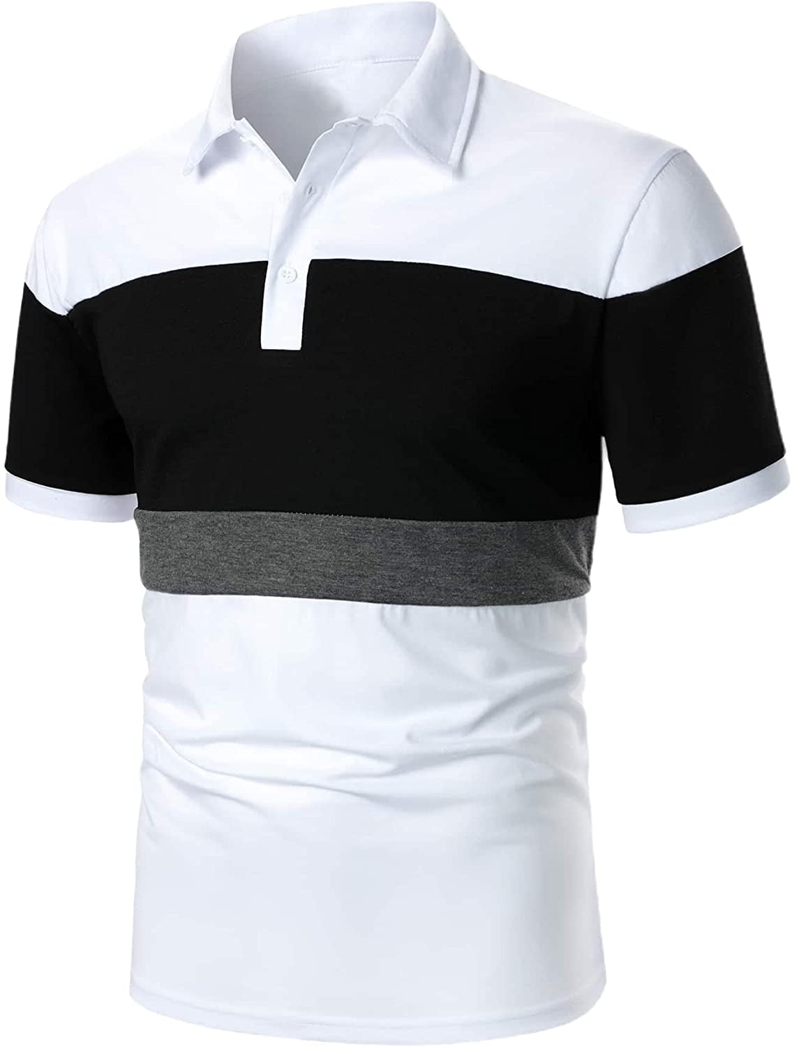 Milumia Men Mock Neck Half Placket 