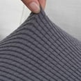 thumbnail image 3 of Sexy Dance Slipcover Stretch Protector Soft Universial Multi Colors Footrest Cover Waterproof Polyester Rectangle Larger Size Folding Dark Gray Checked Hairpin Stool Set S Code Trumpet, 3 of 4