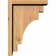 thumbnail image 3 of 5 1/2"W x 10"D x 14"H Mediterranean Smooth Corbel w/Backplate, Western Red Cedar, 3 of 9