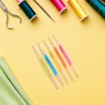 thumbnail image 5 of HONMEET 10pcs Ergonomic Crochet Hook Set Double Ended Needles 13.5cm for Chunky Yarn Knitting Craft Supplies, 5 of 7