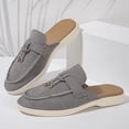 thumbnail image 6 of CHICVOMEY Clogs for Women Dressy Mules & Clogs Comfortable Pointed Toe Slingback Mules Flats Business Casual Slip On Backless Mules for Women, 6 of 7