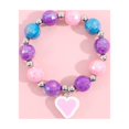 thumbnail image 4 of Conjunto de collar y pulsera para niños, colorido conjunto de joyas para niñas pequeñas, excelente joyería de moda y opción de regalo para niños, 4 of 5