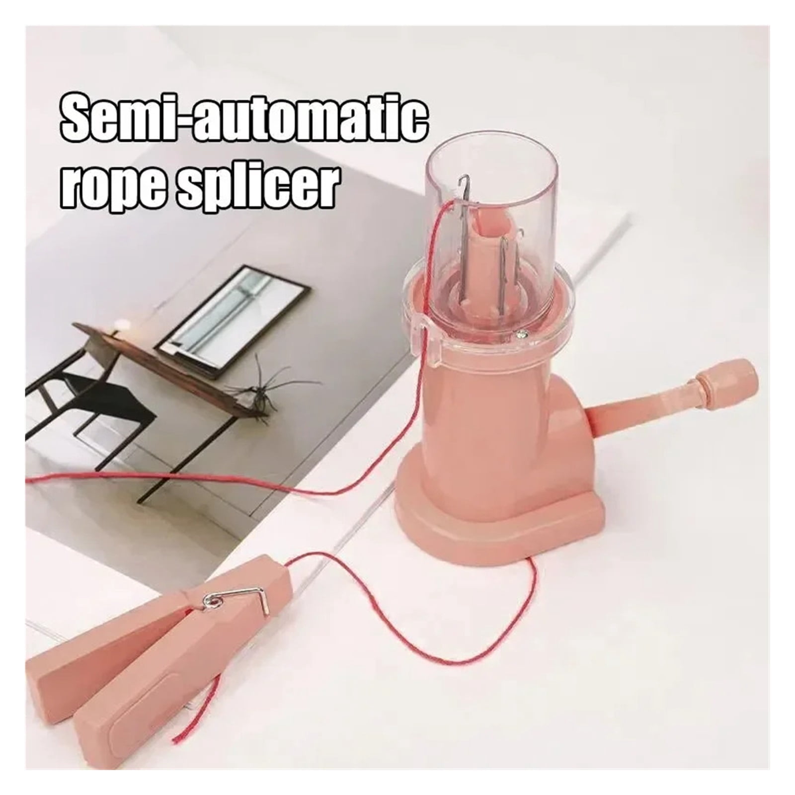 Hand Cranked Knitting Machine Semi-Automatic Rope Knitter Portable Hand-Operated Weaver ,Efficiently Make Yarn Cake