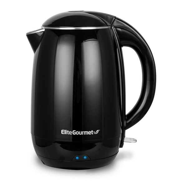 Kettle Elite Gourmet EKT1821, 1,8 L, 1500 W, doble pared, color negro