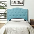 thumbnail image 3 of Furniture of America Bancroft Tufted Fabric Headboard, Twin, Blue, 3 of 6