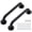 Black-12 Inch-2, variant on 12 Inch White 2 Pack Stainless Steel Bathroom Grab Bar