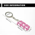 thumbnail image 3 of Wukai Cute Poodle Dog Print Rectangular Metal Keychain: Sleek and Durable Key Ring for Securely Holding Keys Perfect for Everyday Use, 3 of 5