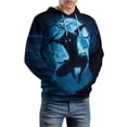 thumbnail image 3 of LAOLIUSN Men’s All-Over Print Ninja Hoodie – 3D Moon Warrior Graphic Pullover Sweatshirt, Stretch Fabric S–4XL, 3 of 7