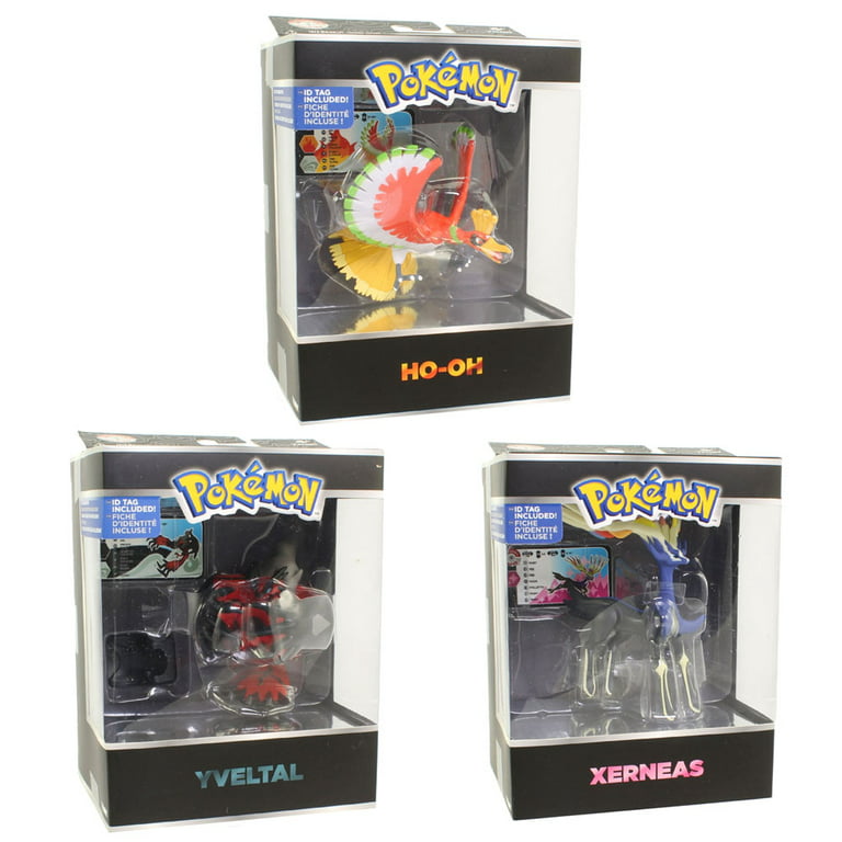 Kit 3 Pokémon Lendário Yveltal, Zygarde e Xerneas - Tomy em