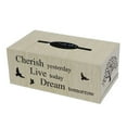 thumbnail image 1 of Cherish Yesterday Live Today Dream Tomorrow Tissue Box Cover, 1 of 1
