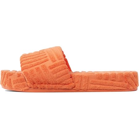 

THE SHY Womens Towel Fabric Slipper Thick Sole Round Toe Strap Slide Sandals