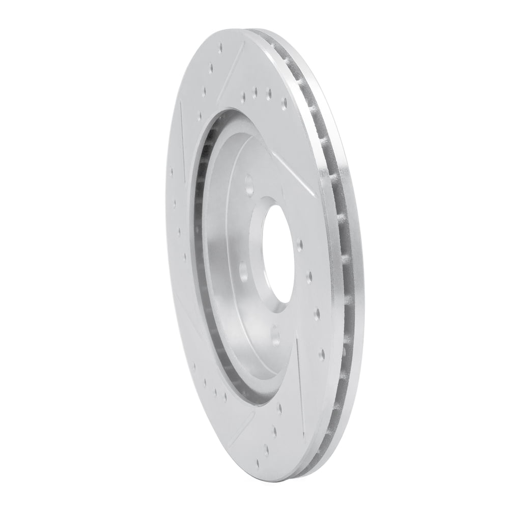 Dynamic Friction Company 631-54046R DFC Brake Rotor - Drilled And Slotted - Silver