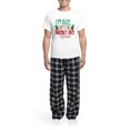 thumbnail image 5 of CafePress - Im Nice She's Naughty Elf Hat Pajamas - Men's Light Loose Fit Cotton Pajama Set, 5 of 7
