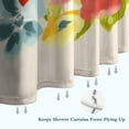 thumbnail image 6 of Pioneer Colorful Floral Shower Curtain for Bathroom Home Decor Bathtubs Waterproof Fabric Curtain with 7 Hooks 36x72in, 6 of 6