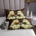 thumbnail image 3 of Erosebridal Spooky Animal Quilt Sets for Twin Size Bed, Retro Library Book Bedding Set Halloween Decor, 2 Pieces, 3 of 5