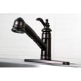 thumbnail image 2 of Kingston Brass GSC7575TL Templeton Single HandlePull Out Kitchen Faucet with Deck Plate, Oil Rubbed Bronze, 2 of 3