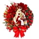 thumbnail image 1 of Corona de puerta de Navidad Coronas de Navidad para puerta de entrada con bolas de adorno rojo Retra Abanopi 30cm, 1 of 5