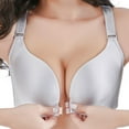 thumbnail image 1 of OUSITAID Women‘s Front Closure Seamless Soft Beautiful Back Push Up Bra, 1 of 5