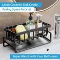 thumbnail image 3 of Drain Rack for Kitchen Counter - Poward Band Rod Shelf Drainer Steel Storage Rack for Dish Soap Sponge Wipe Layout, 3 of 6