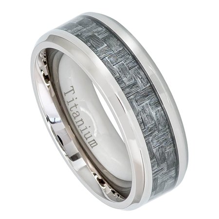 Ja Anium Rings Mens Wedding Band Charcoal Gray Carbon Ja Anium Rings Mens Wedding Band Charcoal Gray Carbon Fiber Inlay Comfort Fit Ring Tm474pl