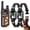 Orange-Black*2, variant on Petjoy 2-in-1 Auto Anti Bark & Remote Dog Training Collar, Black Reflective TPU, 3 Modes Beep, Vibration & Static Shock, IPX7, 3300FT Range