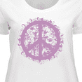 thumbnail image 4 of Inktastic Purple Peace Women's Plus Size T-Shirt, 4 of 5