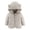 Beige, variant on Jackets for Boy Baby Bear Ears Hooded Outerwear Zipper Warm Winter Coat Casual Wear