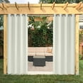 thumbnail image 1 of Pro Space 50" x 120" Indoor/Outdoor Curtains Grommet Curtain (1 panel - Ivory), 1 of 7