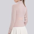 thumbnail image 6 of EDFBUYKRS Women's Long Sleeve Tunic Tops Casual Tshirts Loose Crewneck Buttons Side Pullover Sweaters Fall Comfy Split L, 6 of 6