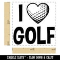 thumbnail image 2 of I Love Golf Heart Shaped Ball Sports Self-Inking Rubber Stamp Ink Stamper - Red Ink - Small 1 Inch, 2 of 7