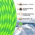 thumbnail image 3 of AOLEBA 10.5 mm Static Climbing Rope 10M(32ft) 20M(64ft) 30M(96ft) 50M(160ft) 70M(230ft) Outdoor Rock Climbing Rope, Escape Rope Ice Climbing Equipment Fire Rescue Parachute Rope, 3 of 6