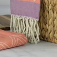 thumbnail image 3 of Peach & Oak Single Kitchen Towel, Coral Chevron Pattern, 3 of 5
